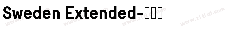 Sweden Extended字体转换